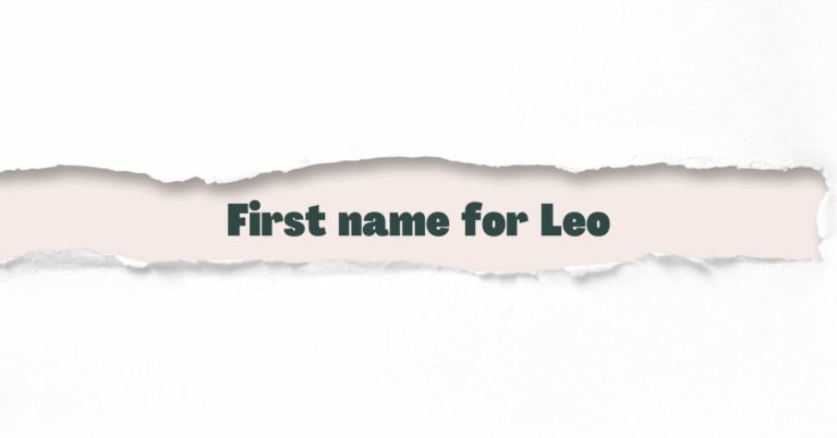 First name for Leo