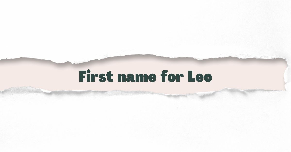 First name for Leo