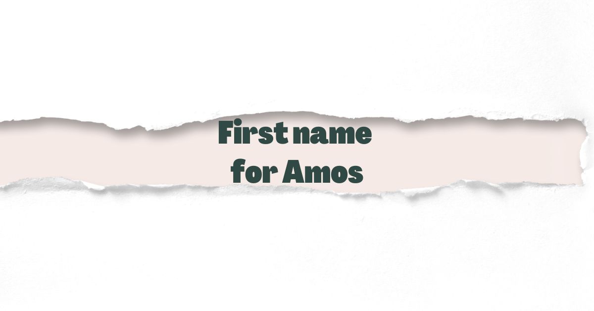 First name for Amos