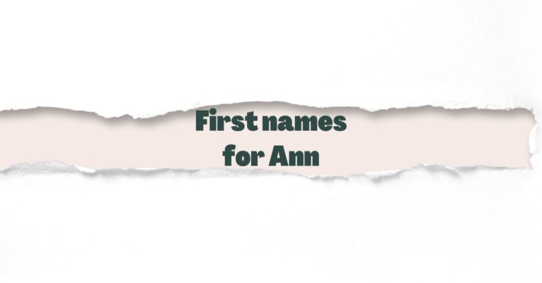 First name for Ann